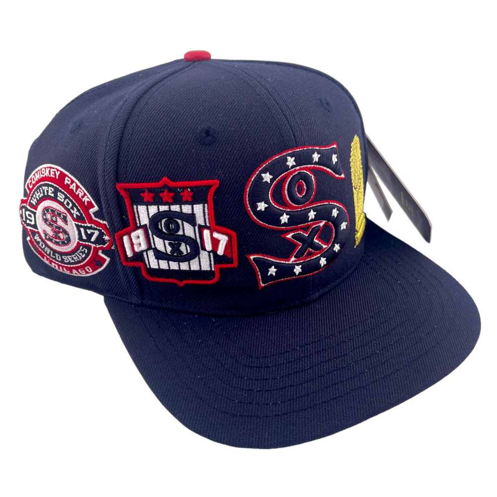 Pro Standard Chicago White Sox Double Front Logo Patch MLB Navy Snapback Hat